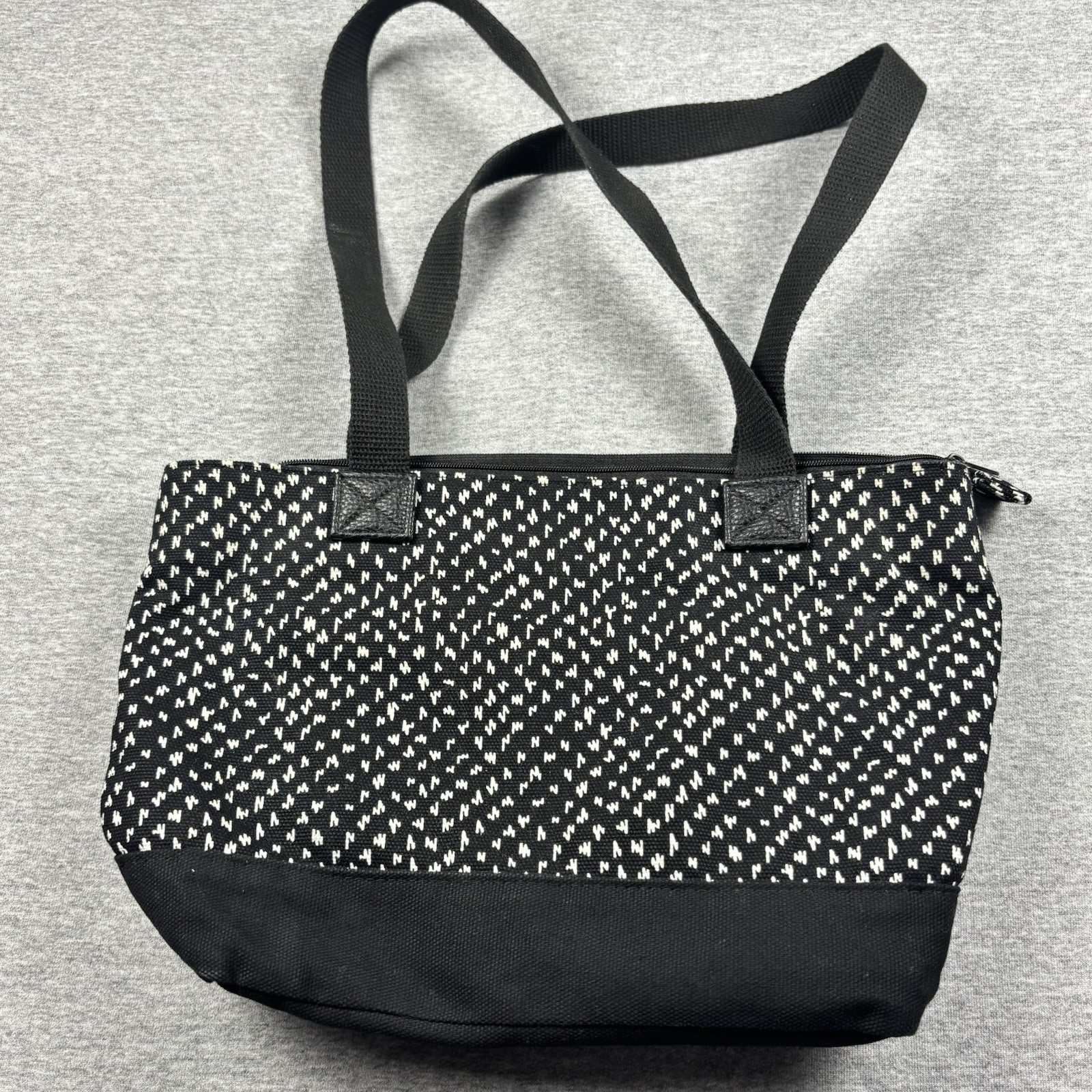 Thirty-One Demi Day Bag Lil Scribble Black White Tote Purse 31 Thirty One
