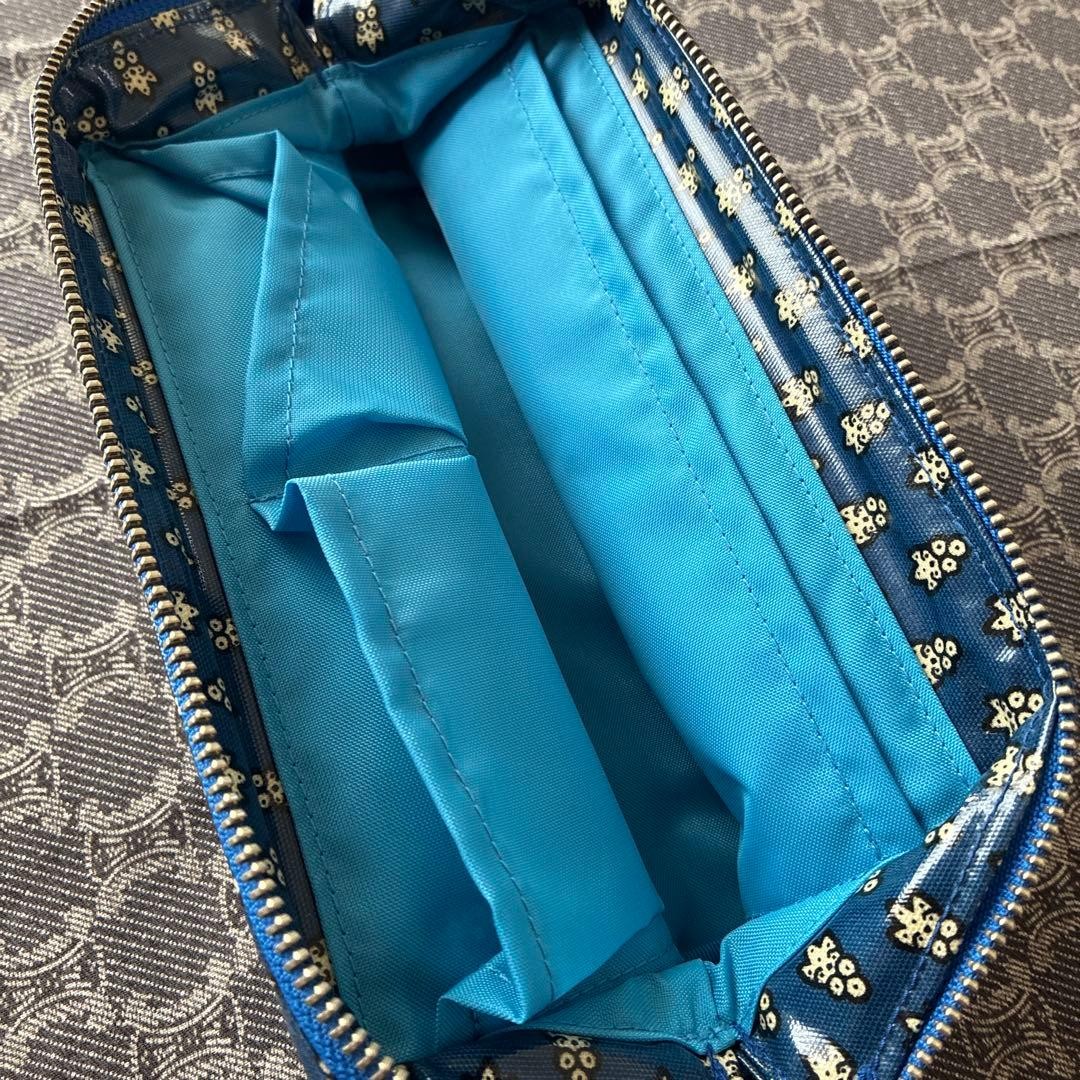 SOULEIADO Blue Patterned Pouch with Inner Pocket