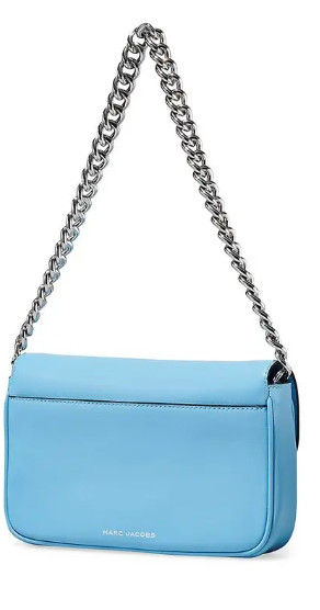 Marc Jacobs The J Air Blue Smooth Leather Shoulder Crossbody Handbag Purse
