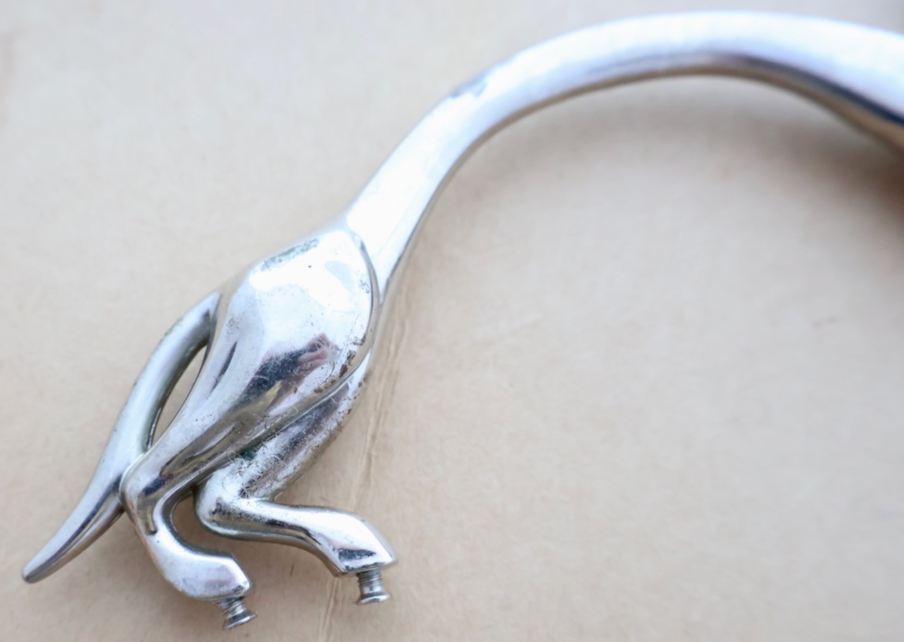Vintage SASHA 1999 Silver Cat Shaped Purse – Hand Bag Handle Part / MT Tools
