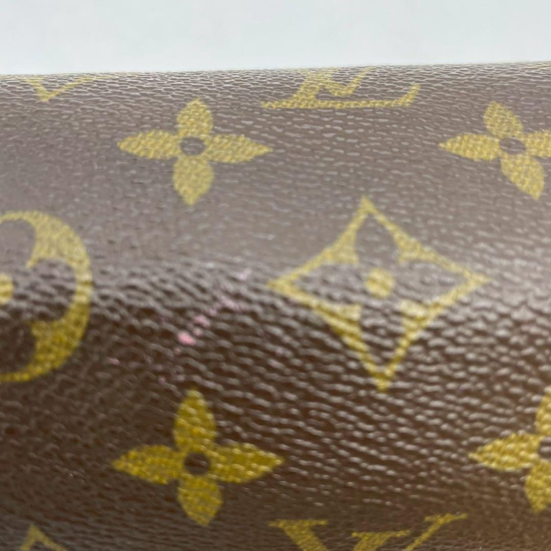 Louis Vuitton Monogram Poche Toile Clutch Bag Brown PVC Auth