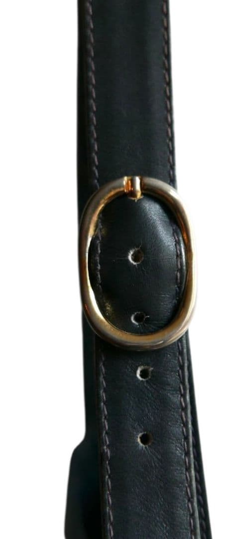 GUCCI Shoulder bag Leather and PVC 1970s Monogram Sherry Authentic From Japan