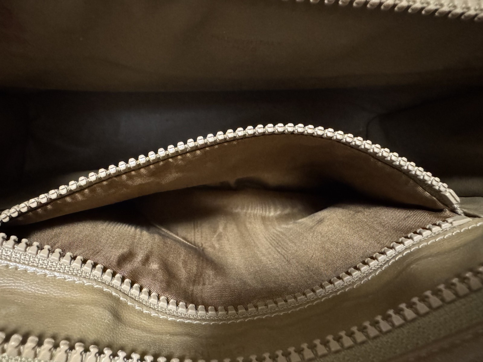 CELINE macadam PVC leather Beige clutch bag Authentic 0007
