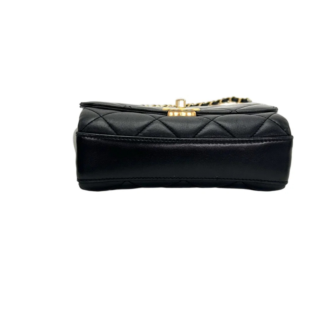 Chanel Crystal Flap Bag Black Lambskin (zz071626h8r)