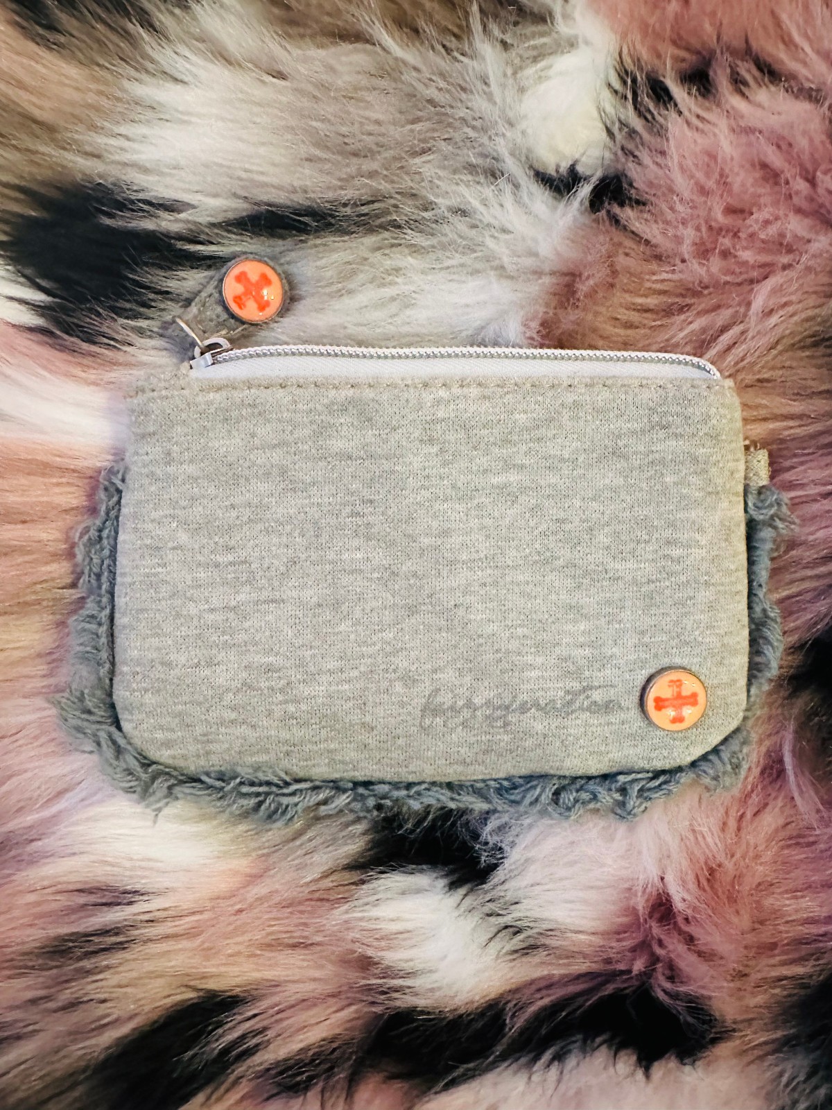 Fuzzy Nation Shih Tzu Shih-Tzu Wristlet Fuzzy Fur Lined