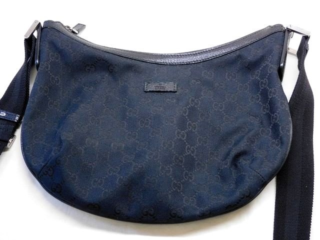 Gucci i GG Canvas Shoulder Bag Black 181092 I 8A r21_0704