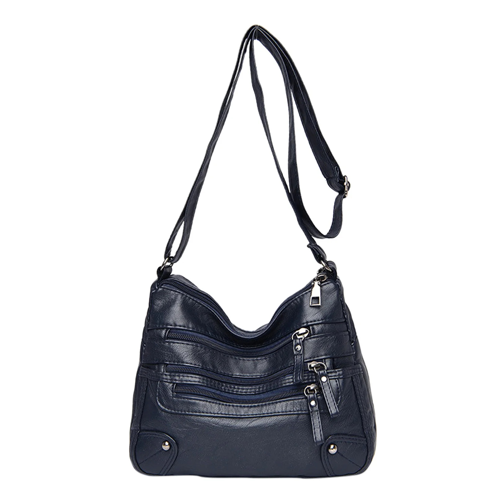 Purse for Women Soft PU Leather Multi Pockets Crossbody Shoulder Bag Lightweight