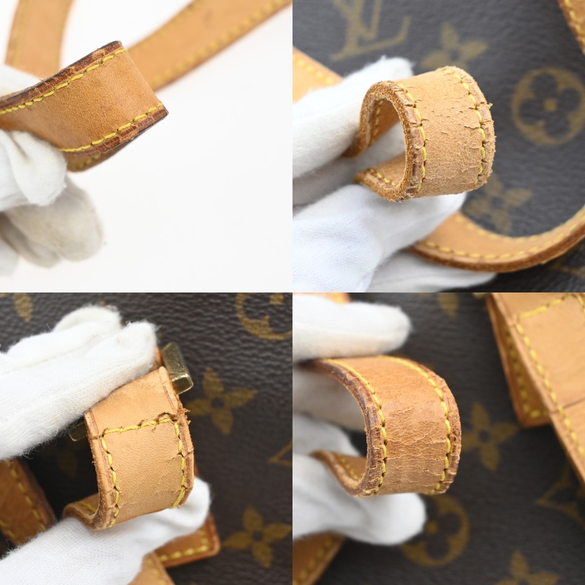 LOUIS VUITTON Cabas Alto Shoulder Bag Monogram Leather Brown M51152 70YJ153