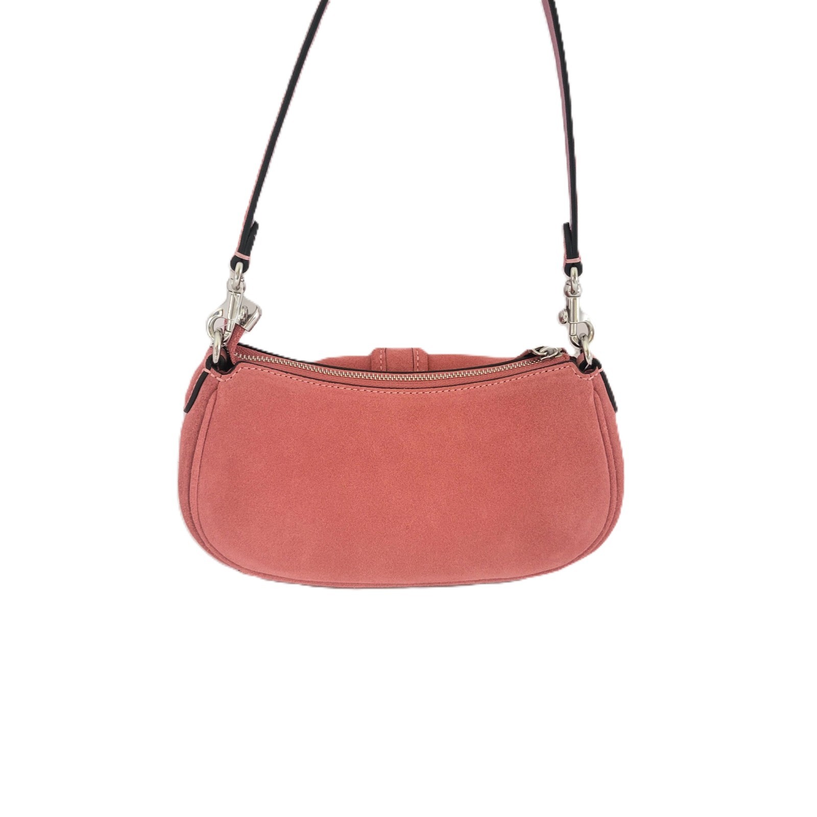 Coach CDB12 Ashton Mini Shoulder Bag Crossbody Handbag Pink Suede