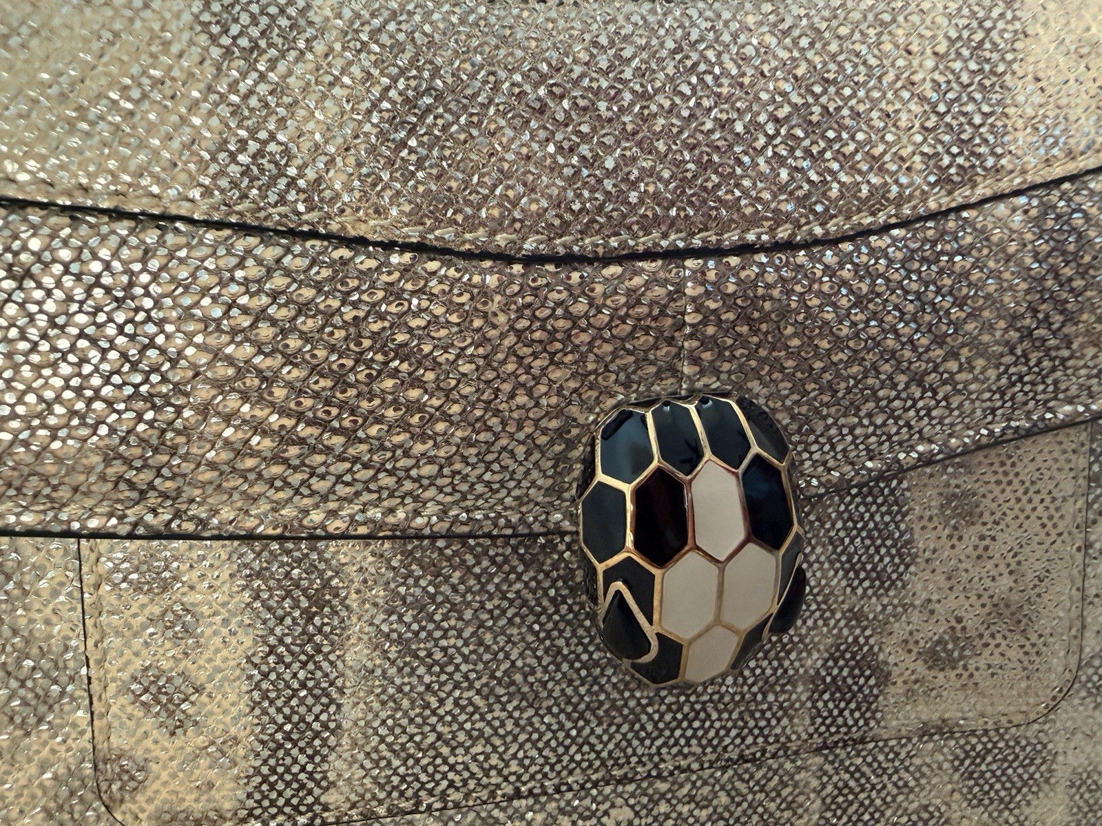 BVLGARI Serpenti Karung Leather Special Edition Medium Shoulder Bag
