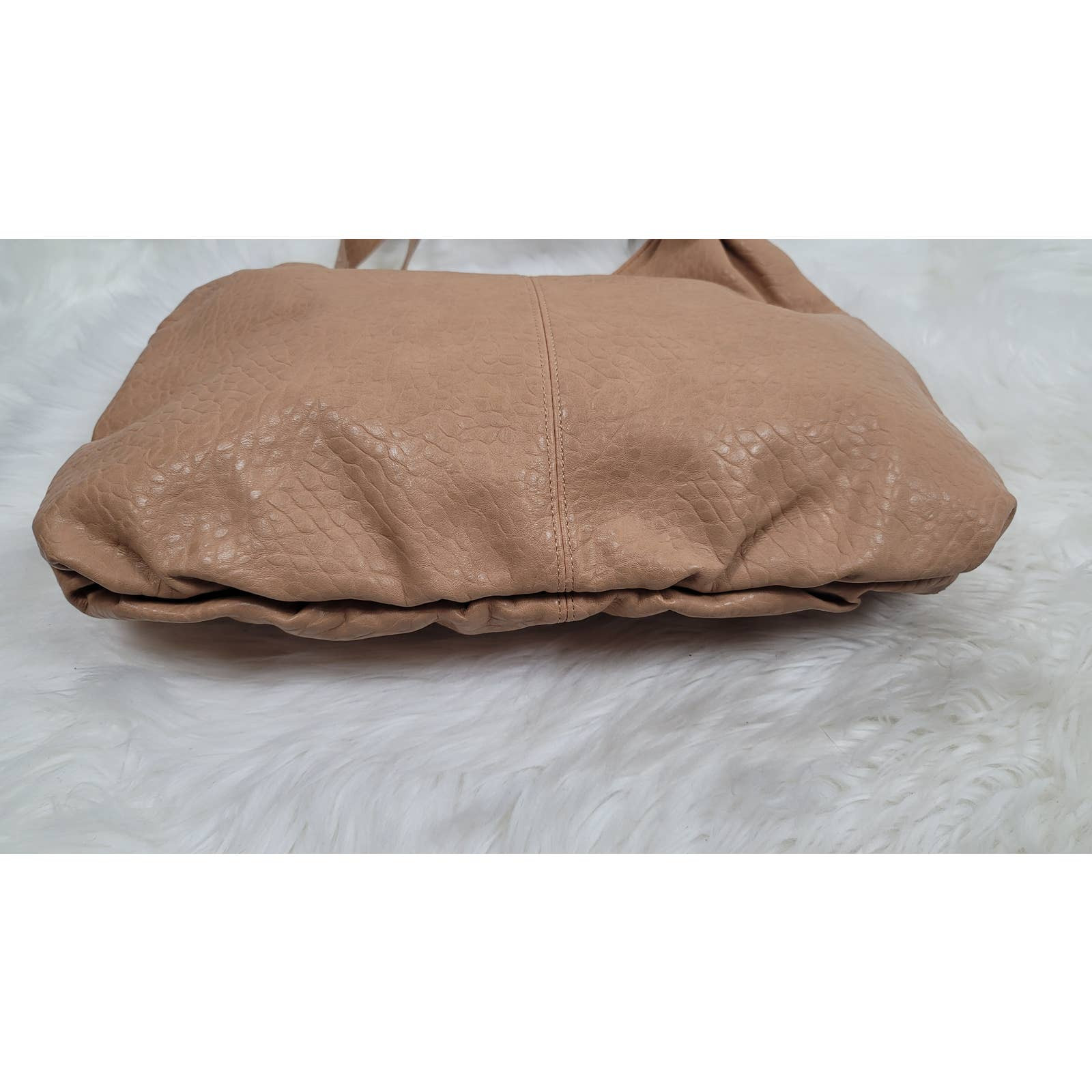 Big Buddha Tan Pebbled Leather Large Purse 7