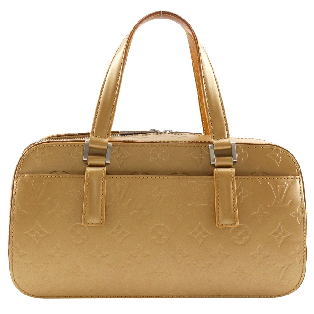 LOUIS VUITTON Shelton Handbag M55177 Amble gold Monogram mat Women