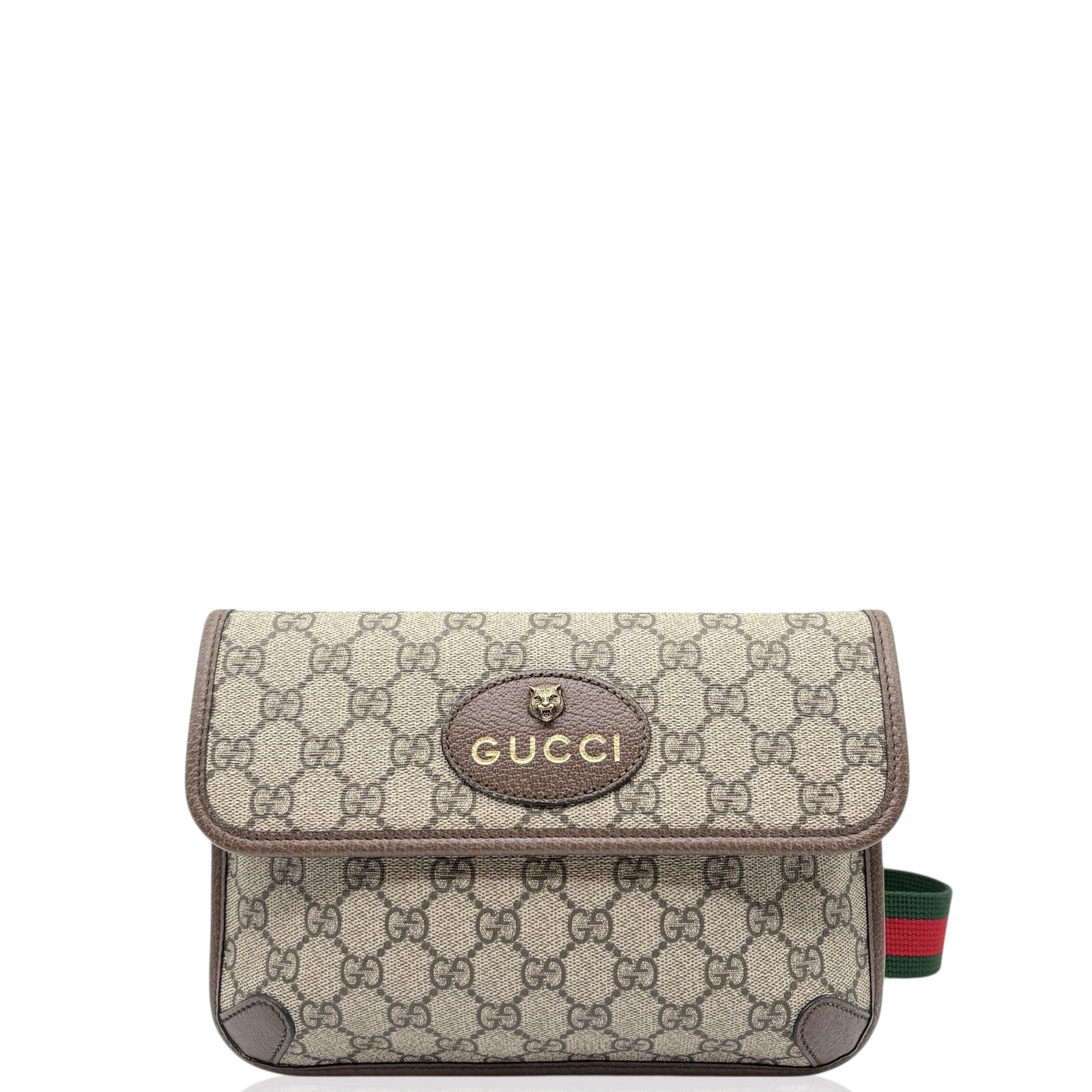 Gucci Neo Vintage Belt Bag Brown Gg Supreme Monogram (ws1210n7)