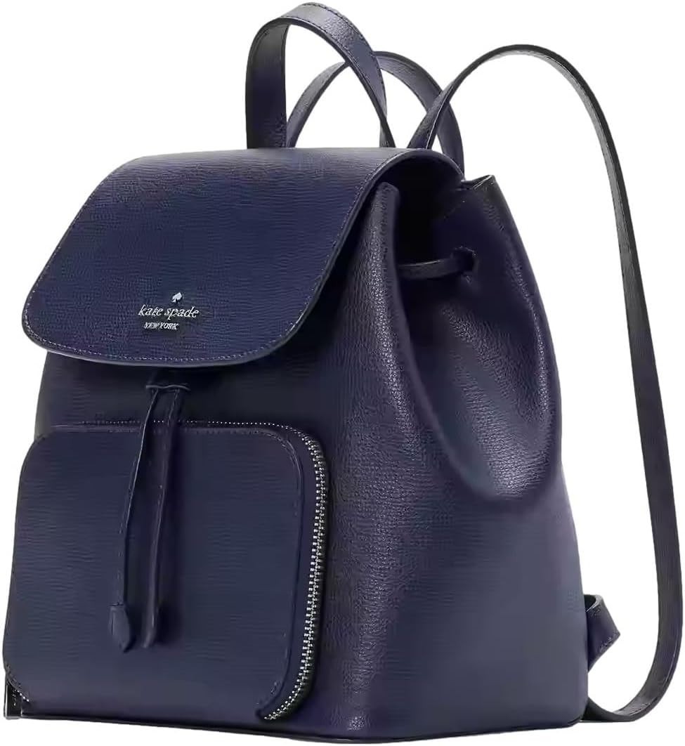 Kate Spade New York Kristi Medium Flap Backpack KA695 Leather Navy