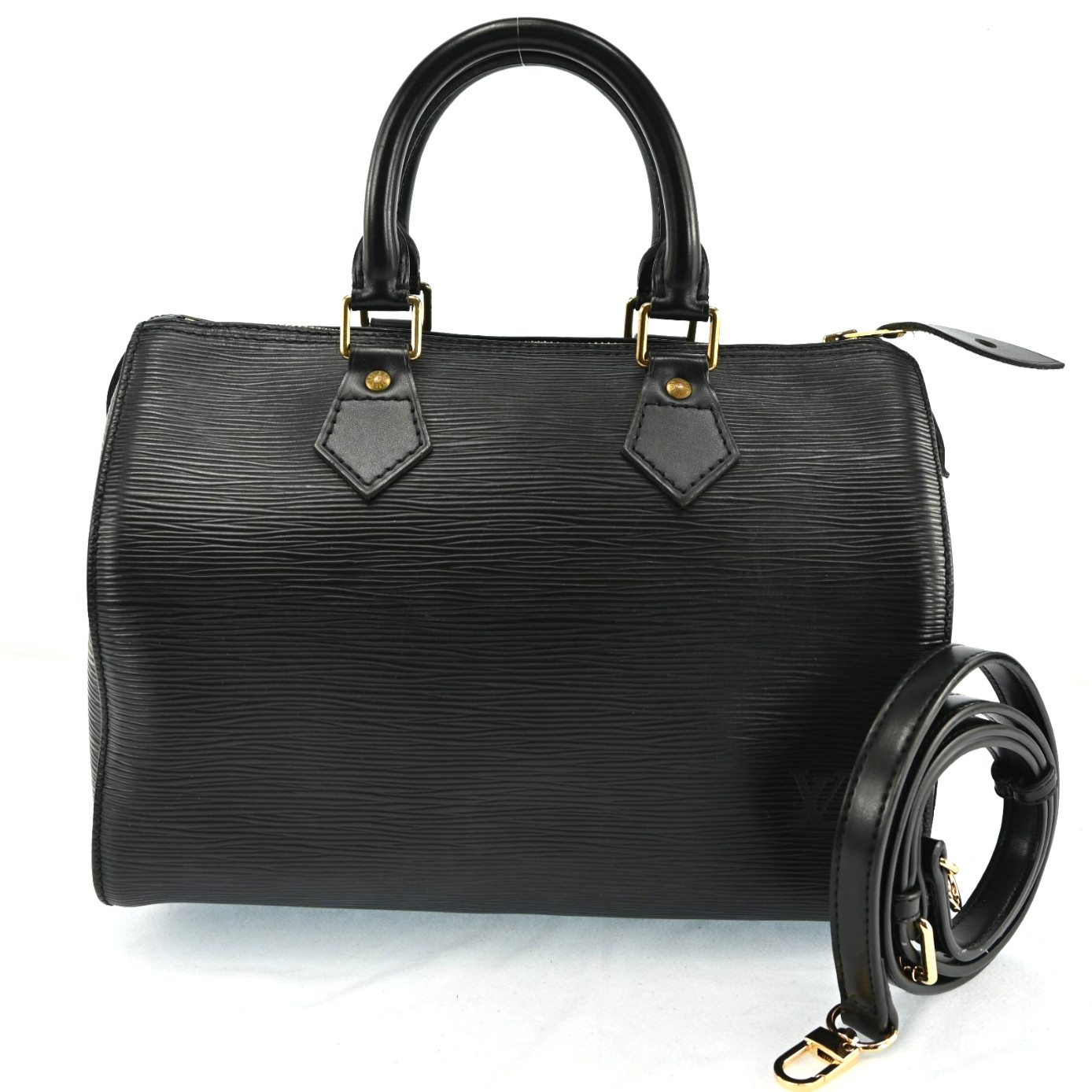 LOUIS VUITTON Epi Speedy 25 Hand Bag Black LV Auth C1809YG802