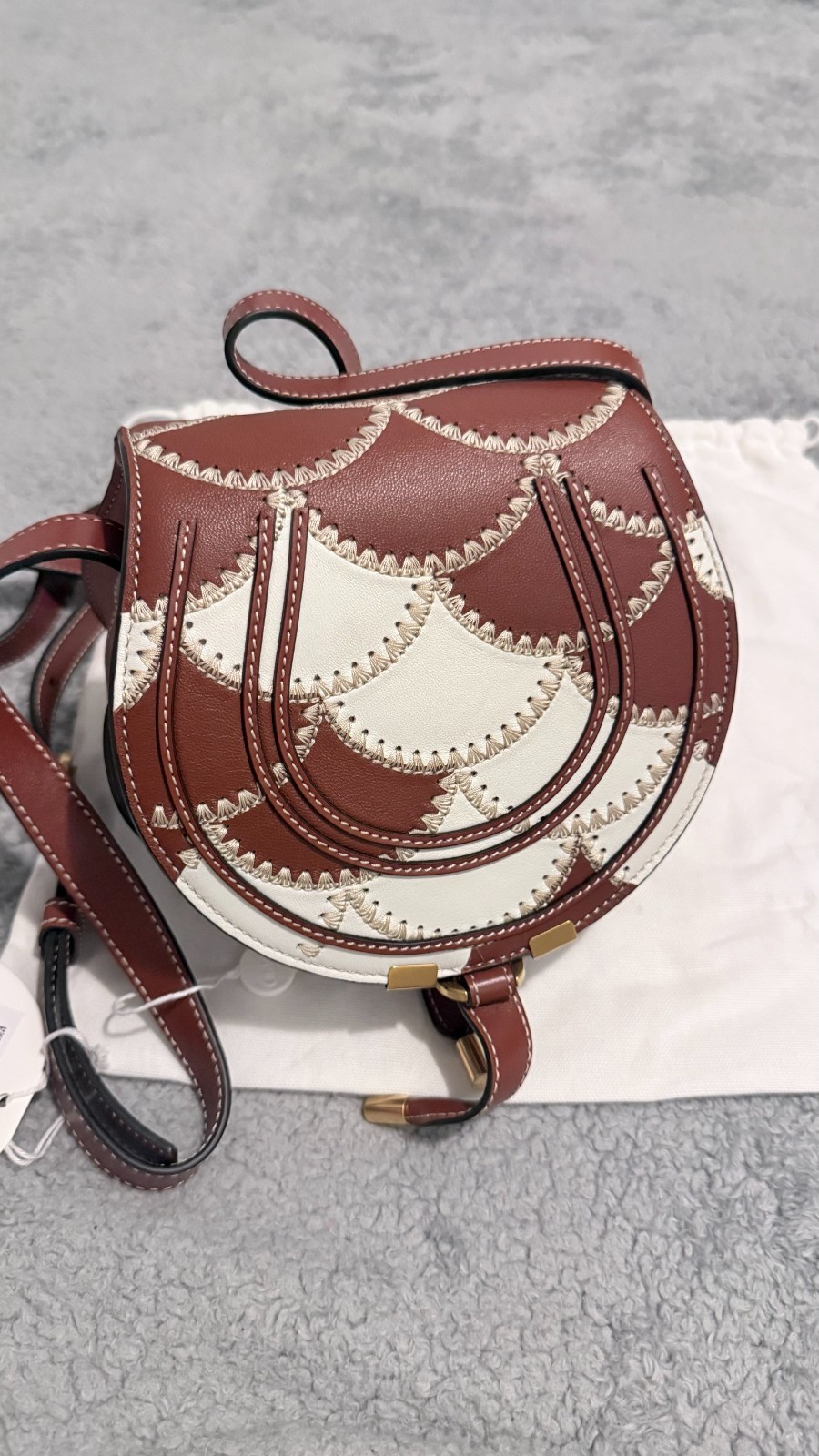 Chloé – MARCIE SMALL SADDLE BAG – Sepia Brown Women’s Bag