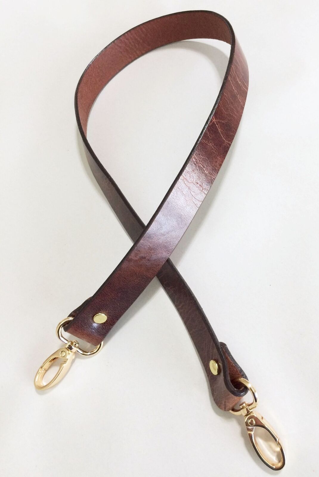 1″ Quality Antiqued Brown Leather Crossbody Replacement Strap 4 Bags 5 Lengths