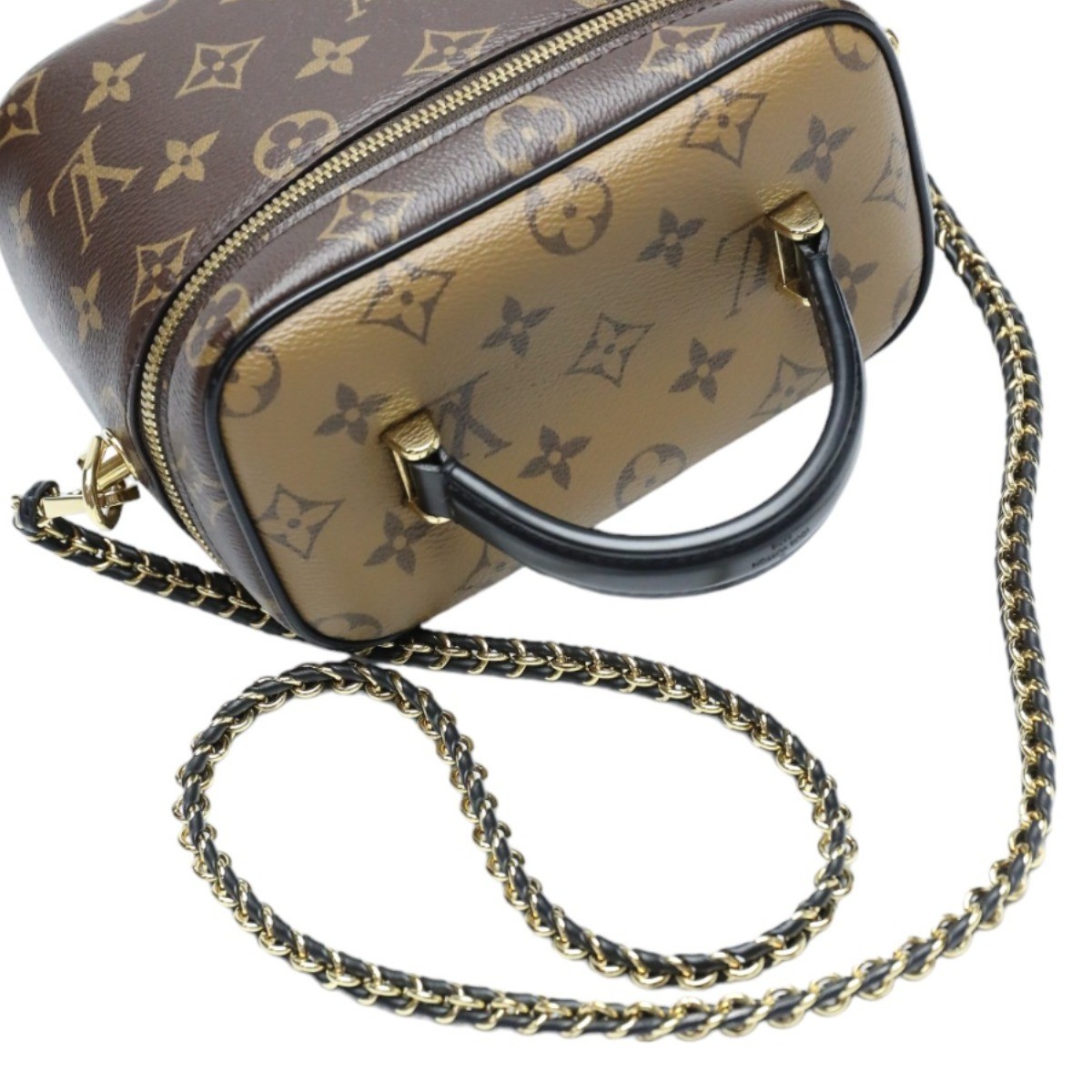 LOUIS VUITTON Monogram Vanity NV PM Shoulder Bag Monogram canvas Brown M45165