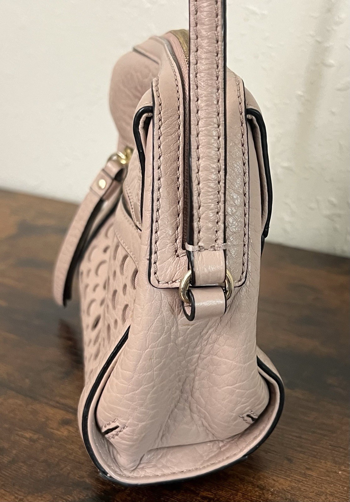 Kate Spade LooLoo Perri Lane Bubbles Leather Crossbody Bag Pink