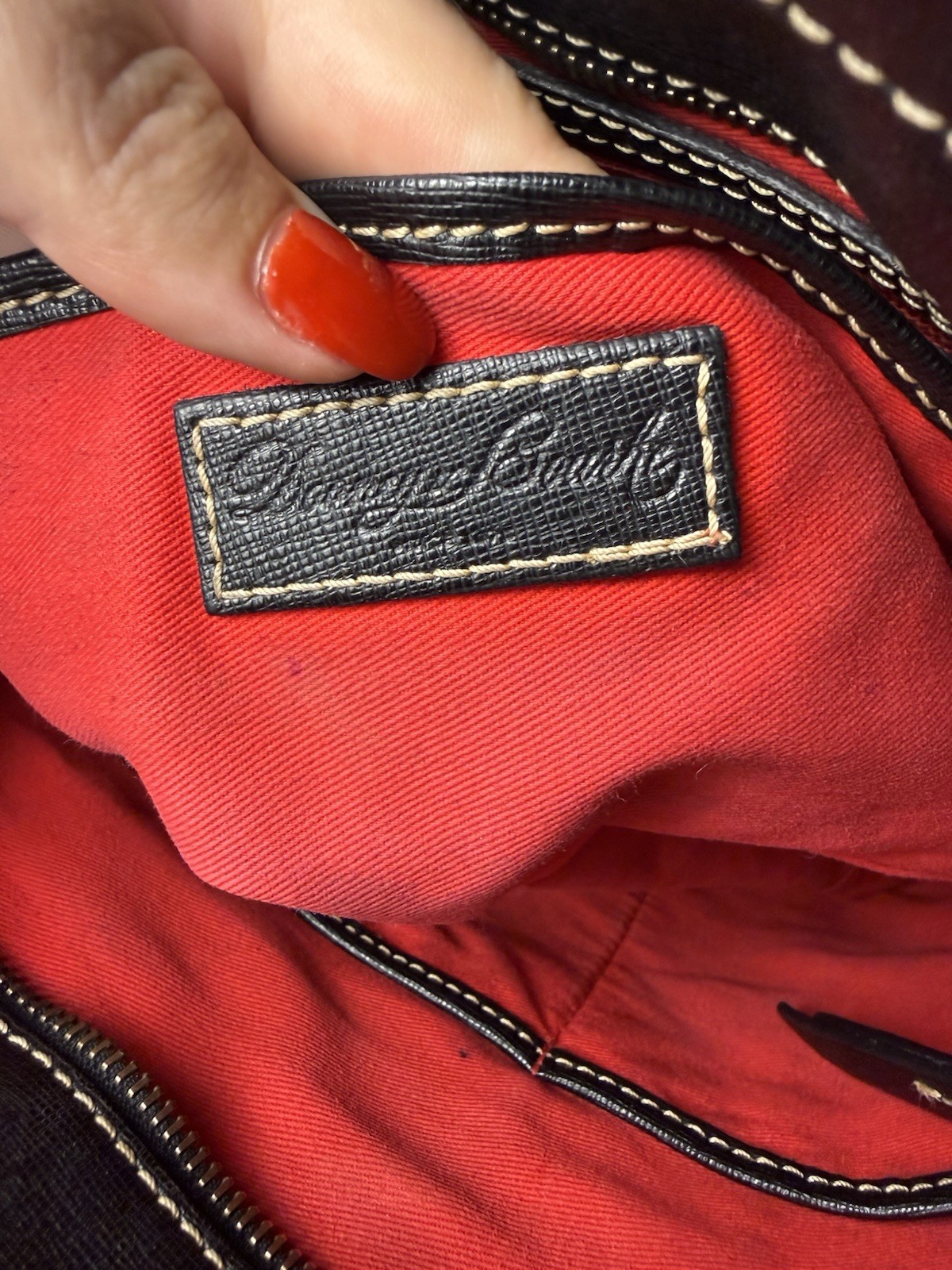 Dooney & Bourke Black Pebbled Grain Leather Lexington Tote Bag