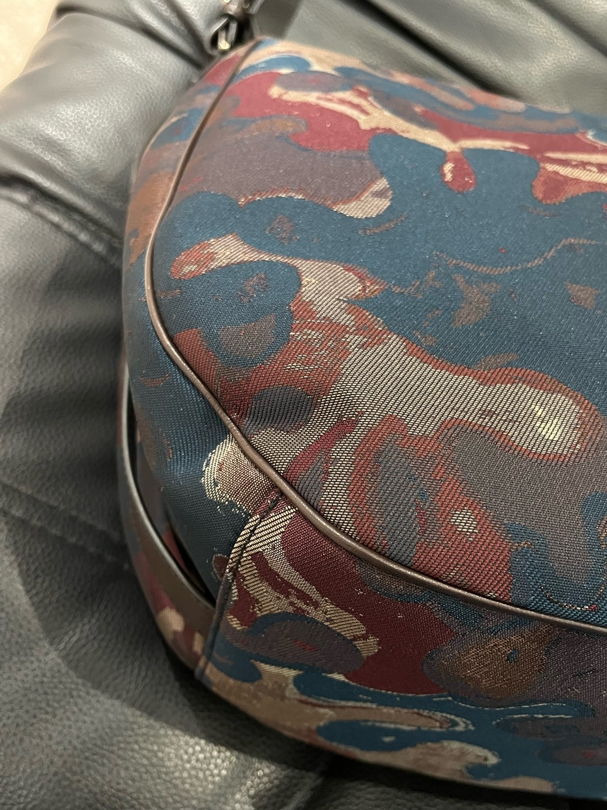 Dior Saddle Normal Multicolor Camouflage Jacquard Canvas Shoulder/Crossbody Bag