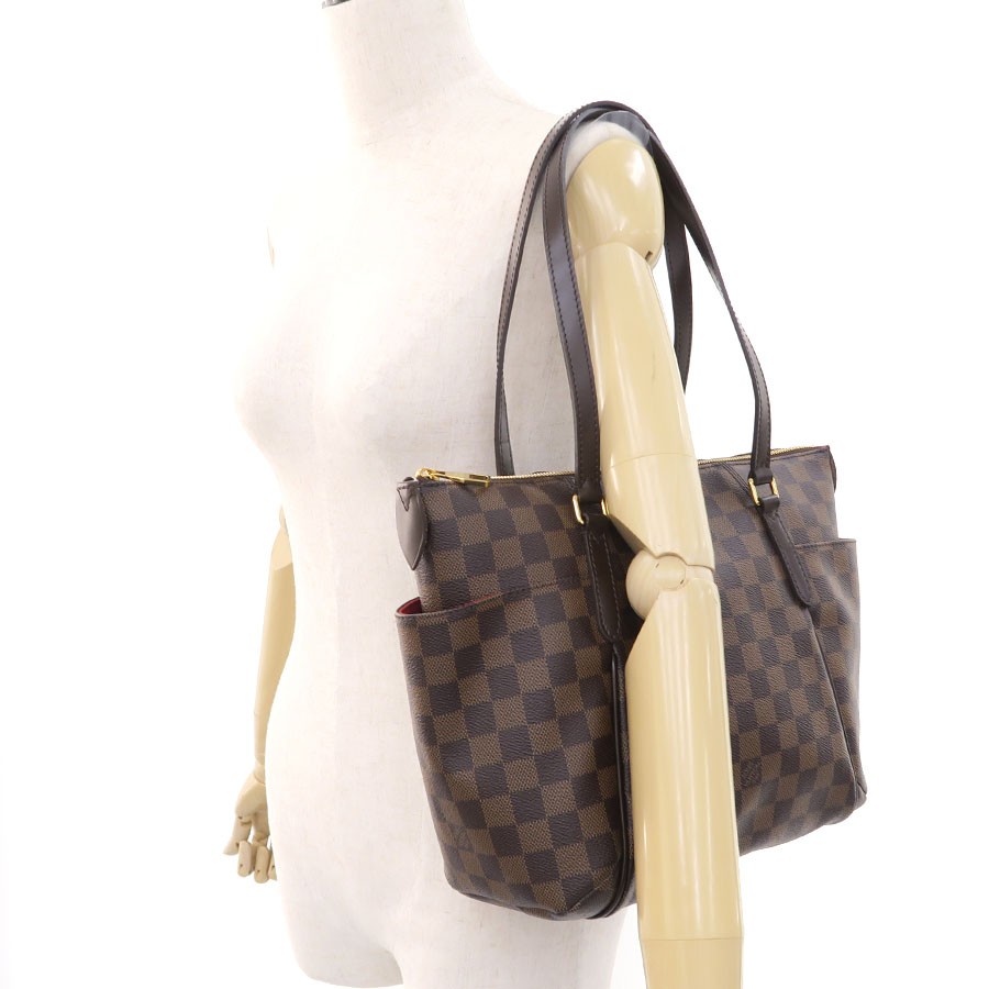 Louis Vuitton Totally PM N41282 Coated Canvas Brown Tote Bag #SAB15282