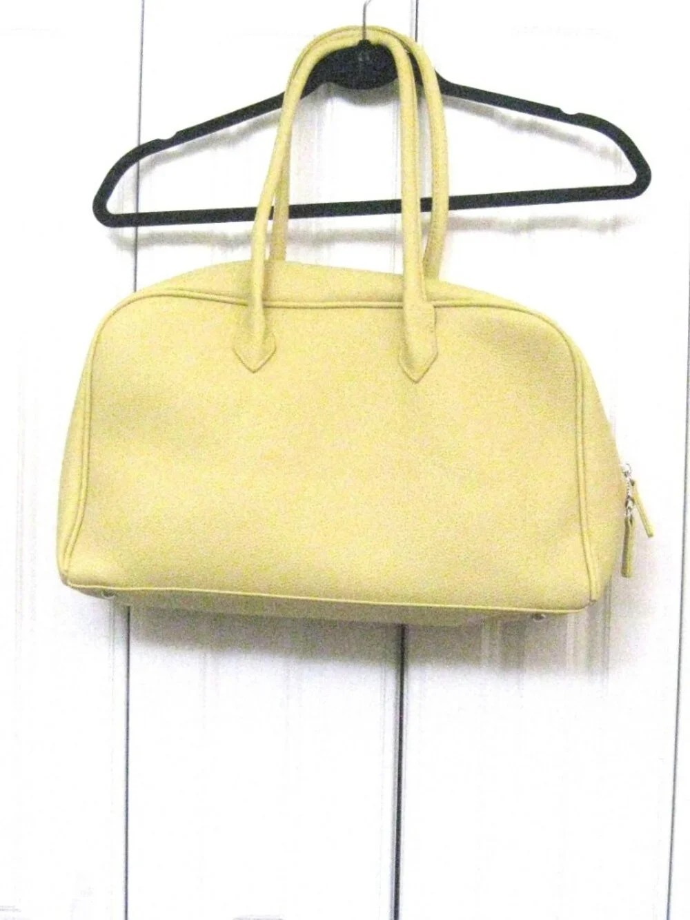 Yellow Faux Pebble Leather Handbag Purse – Super Roomy New!