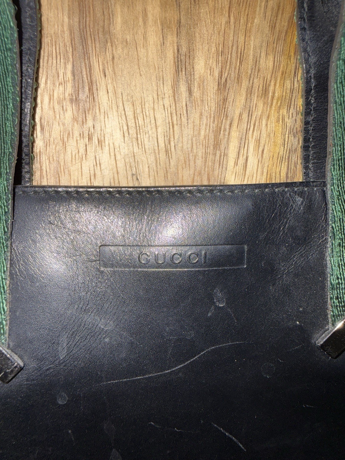 Gucci Black Tote Web Stripe Top Handle Zip, Inner Pockets, Silver HW