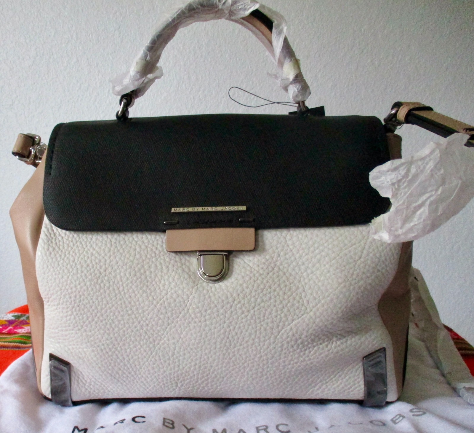 NWT MARC JACOBS SHELTERED ISLAND TOP HANDLE SHOULDER BAG $528 MULTI SATCHEL