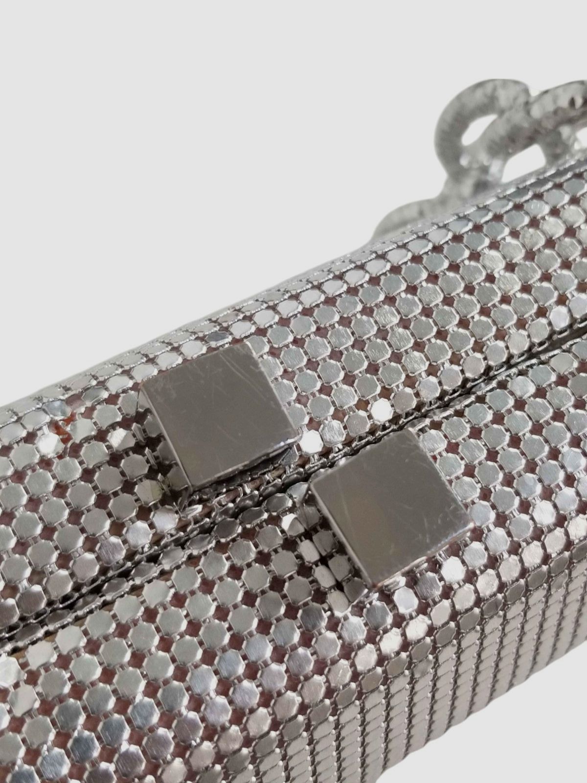 Serpui Women Silver Charlotte Stainless Steel Shoulder Crossbody Purse Bag