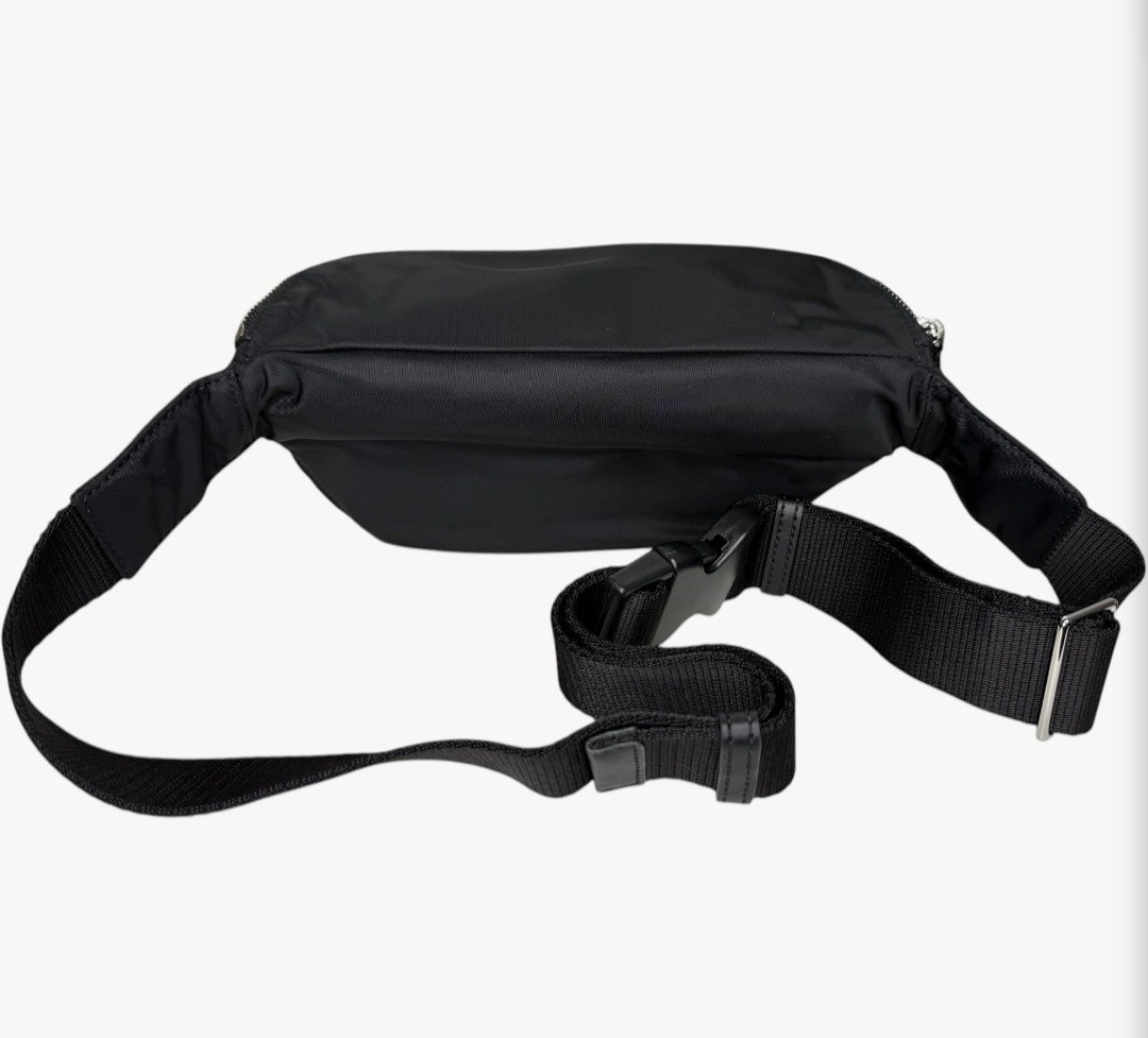 🔥$265🔥 Tory Burch Black Nylon Belt Bag Sling Fanny Pack *170436*