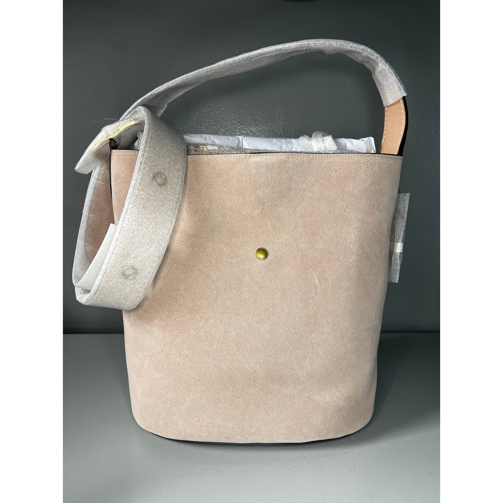 Coach Bleecker Bucket BagWith Kisslock – Brass/Nuage