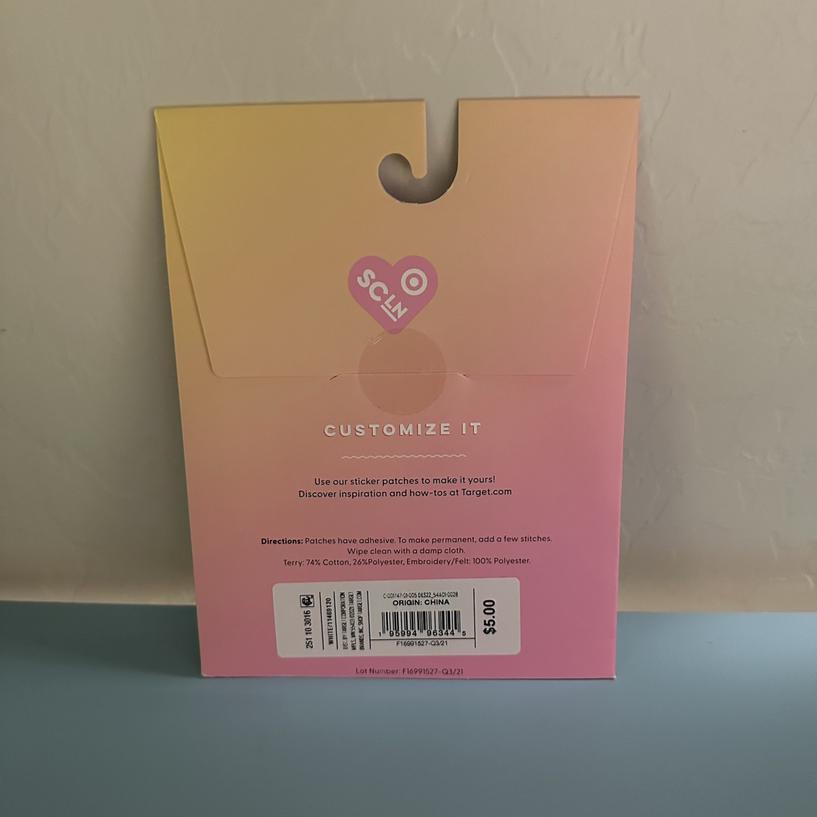Stoney Clover Lane x Target WHITE GOLD HEART Patch Sticker Brand New