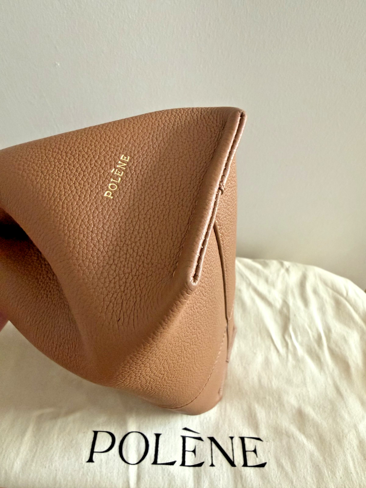 Polene Numéro Neuf East West In Textured Camel BRAND NEW
