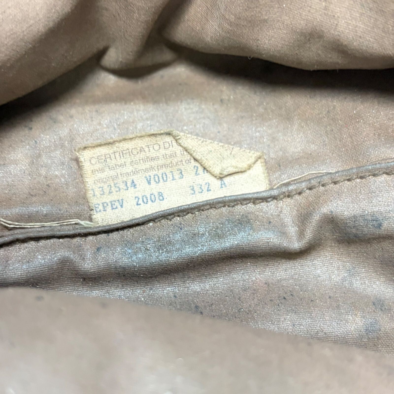 BOTTEGA VENETA Pouch Intrecciato Leather Beige Authentic From Japan