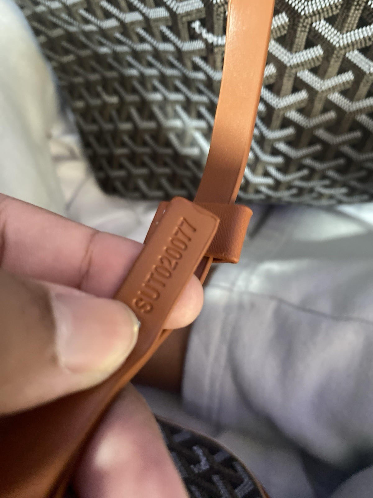 Goyard Goyardine Brown/Black Small Shoulder Bag Snap Closure w/ Dust Bag