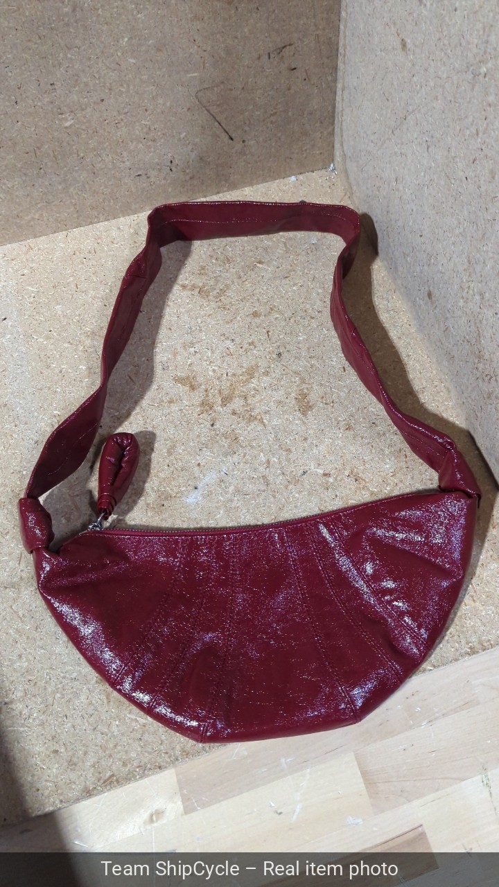 without tags Lemaire Burgundy Leather Croissant Bag G2U