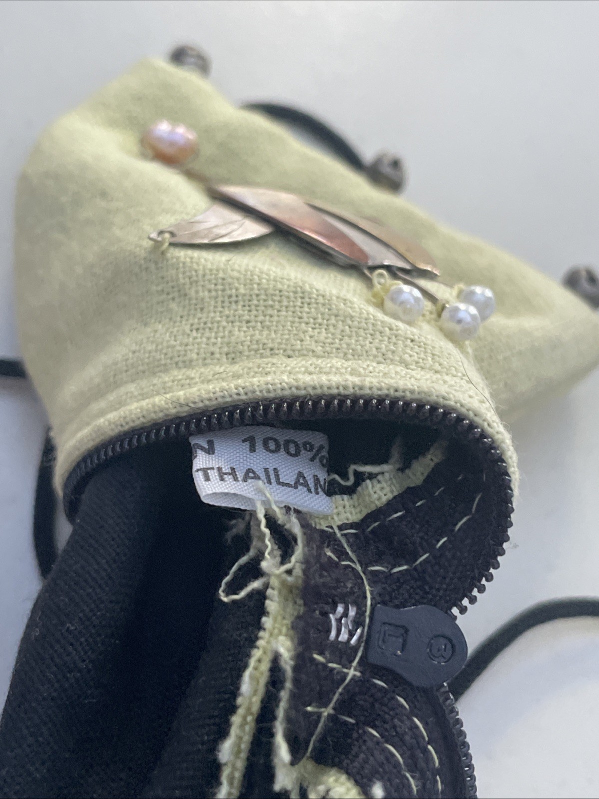 Cotton & Turtle Neck Bag – 100% Cotton. Made In Thailand. 5”T X 3.25” W