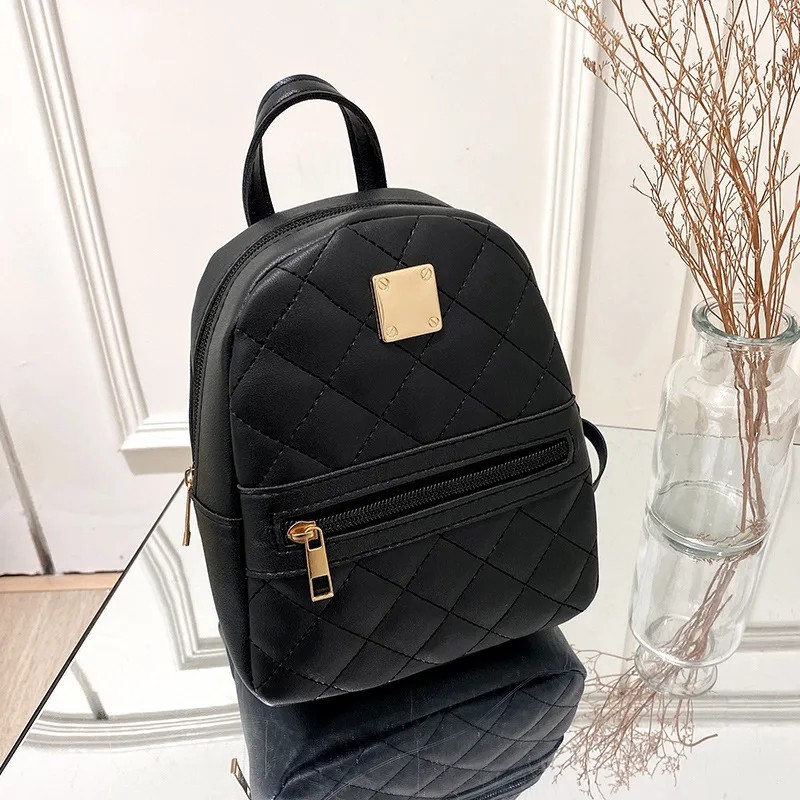 Korean Style Embroidered Polyester Women’s Backpack Fashion School Bag