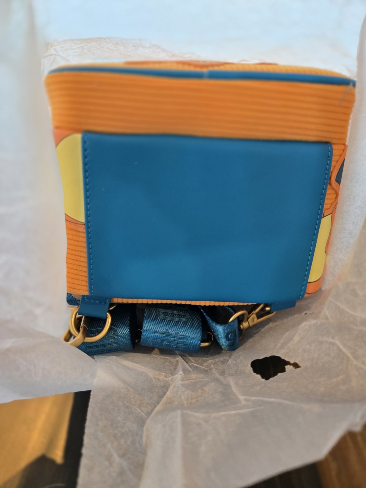 NWT Loungefly Pokemon Charizard Corduroy Convertible Mini Backpack