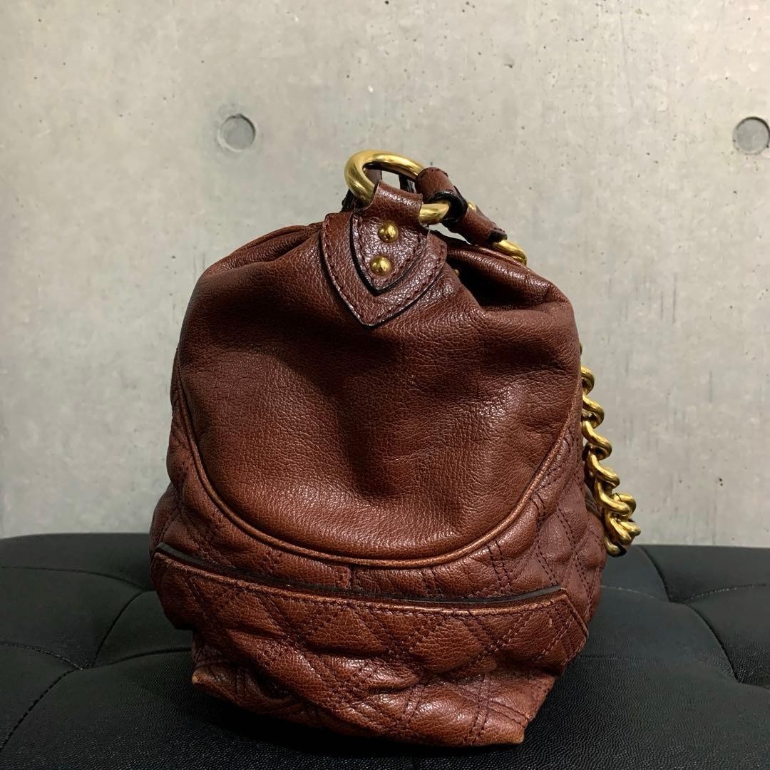 Vintage MARC JACOBS Stam Silvana Quilted Leather Shoulder Bag