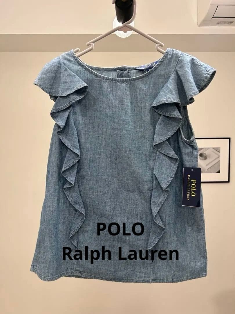with tag POLO RALPH LAUREN Frill Sleeveless Blouse