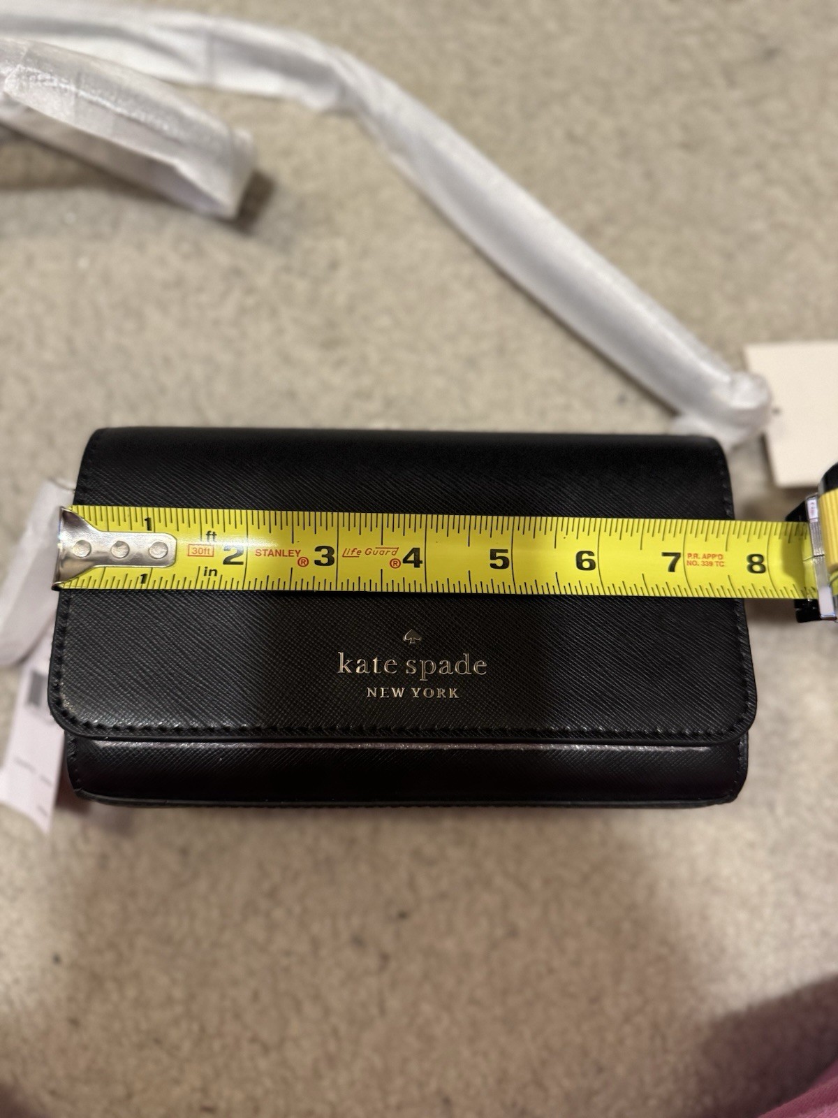 NWT BLACK KATE SPADE SMALL FLAP STACI CROSSBODY MSRP $239 SILVER HARDWARE