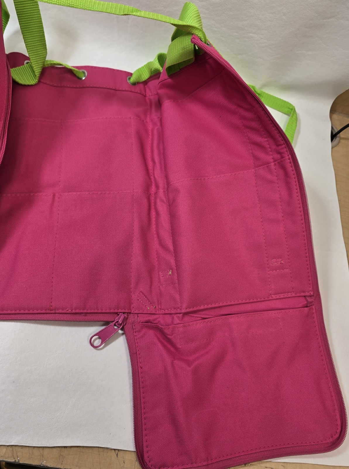 Reversible Knitting Bag Original Nantucket Diddy Bag Tall Pink Canvas