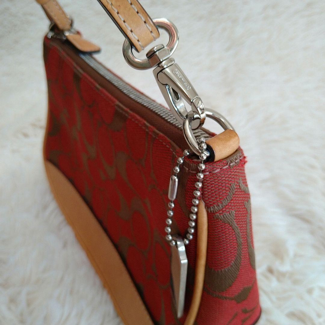 COACH Vintage Handbag Pouch Red