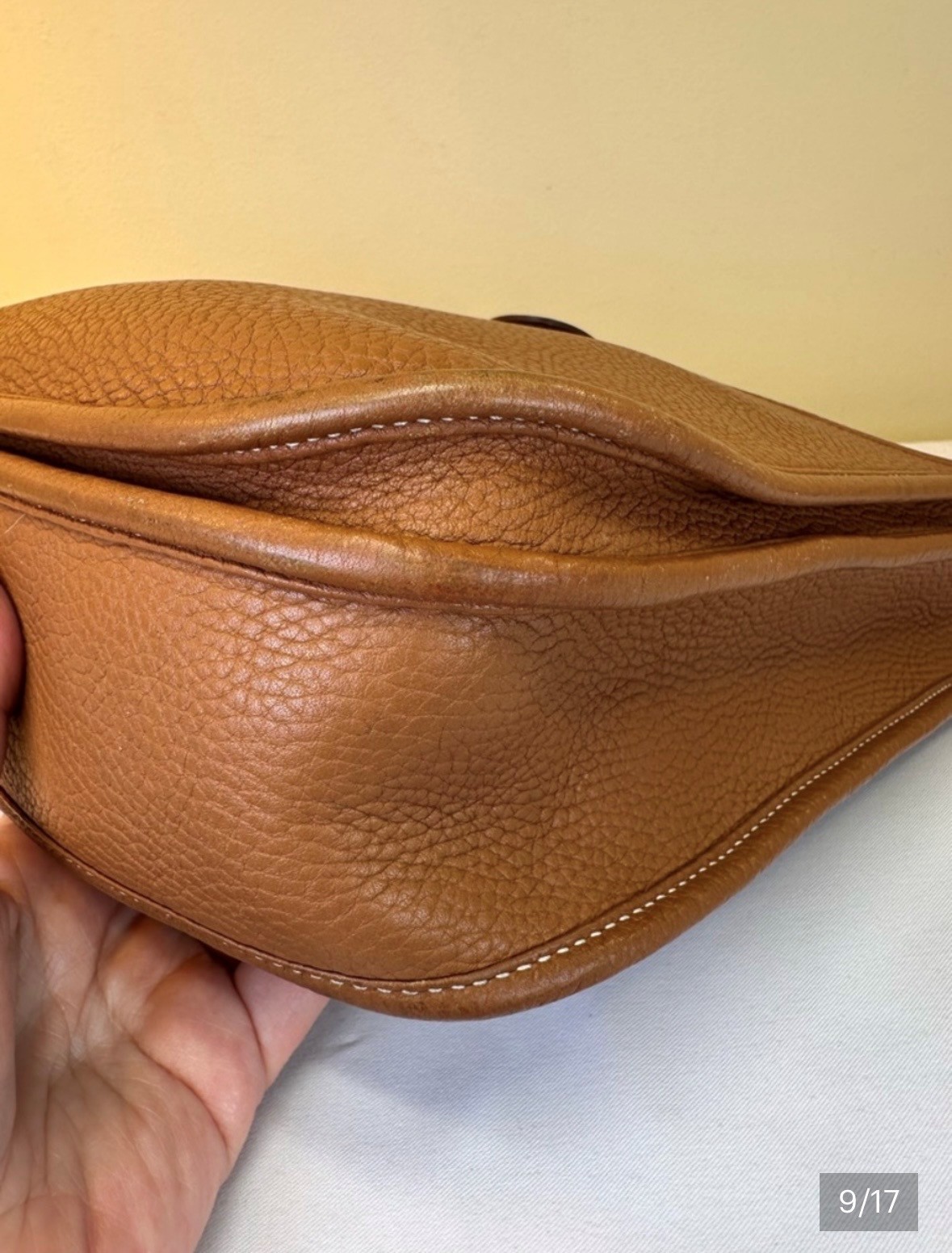 Hermes Taurillon Clemence Evelyne III PM Taurillon Shoulder Bag Messenger