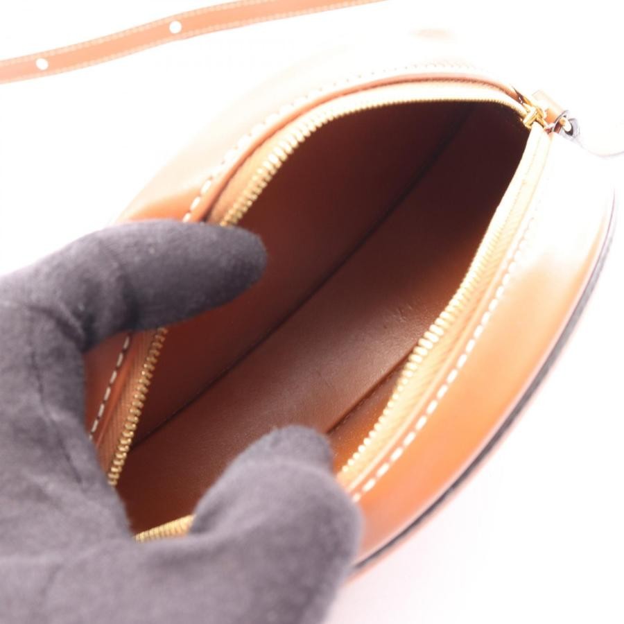 CELINE Bag: Triomphe Ovale Purse Cuir Brown W16H12D4.5cm w/o accessories;