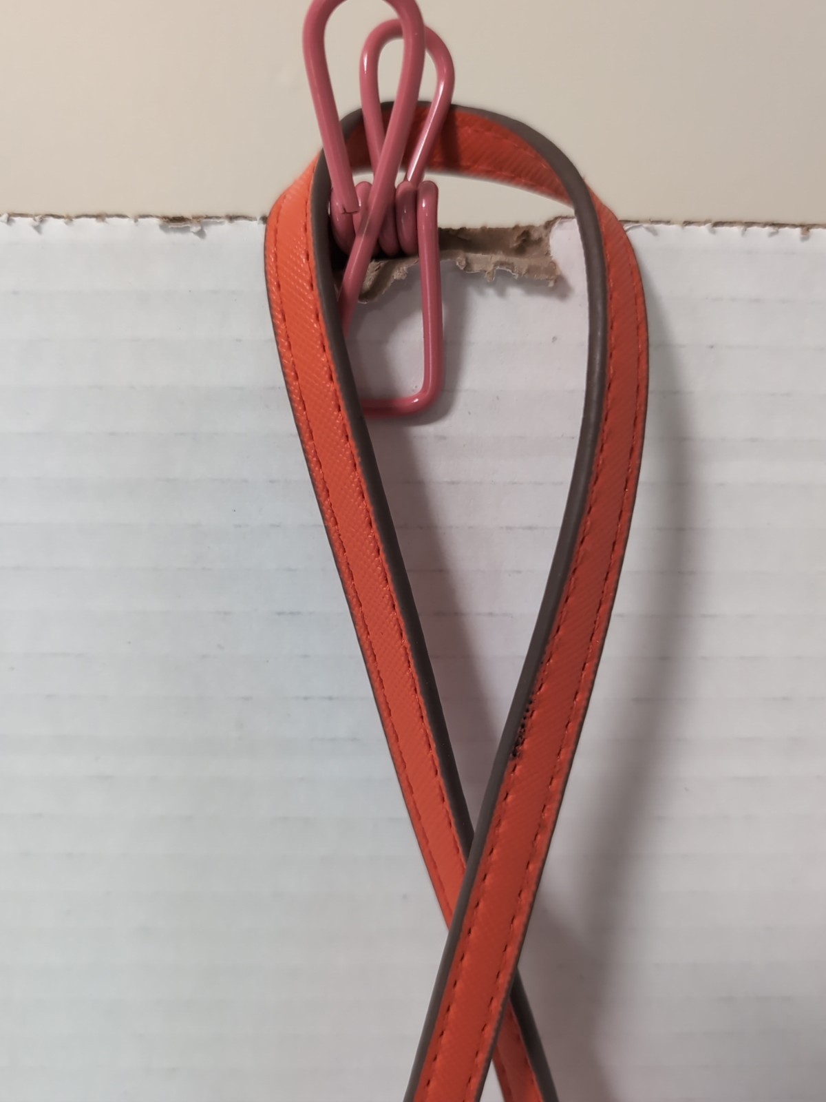 STELLA & DOT CROSSBODY PURSE KHAKI ORANGE WAVERLY Two STRAP POSITIONS