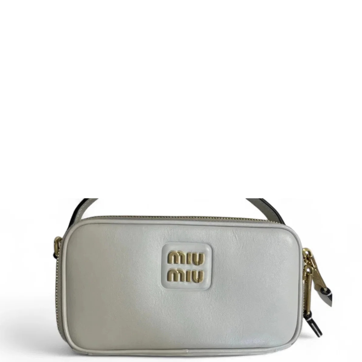 Miu Miu Two Way Bag Ivory Smooth Calfskin (dj071626b3r)