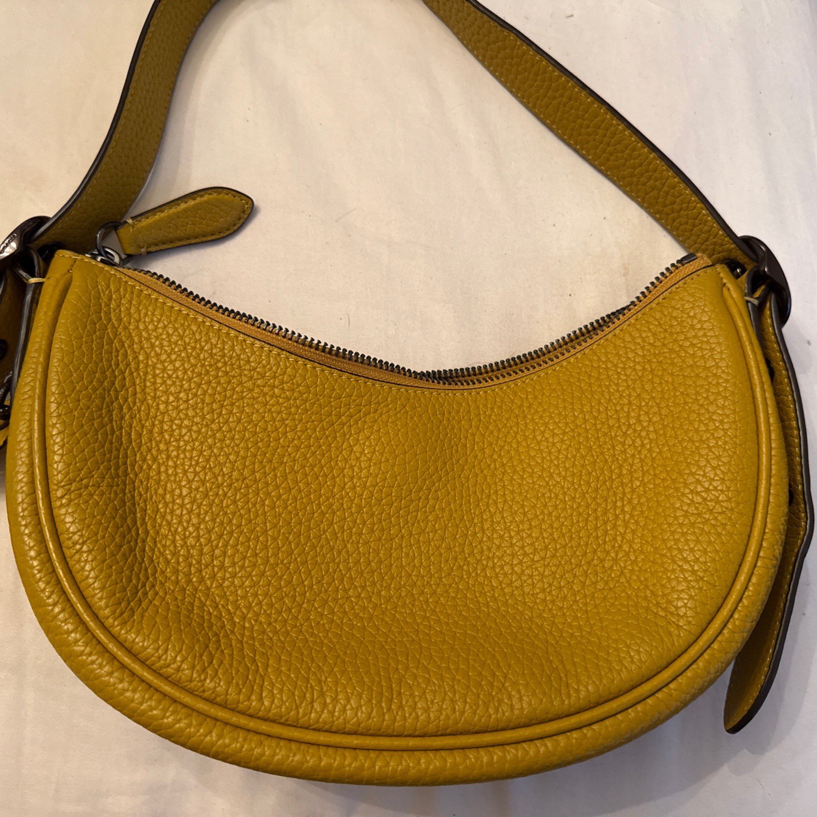 COACH Pebble Leather Over The Shoulder Handbag
